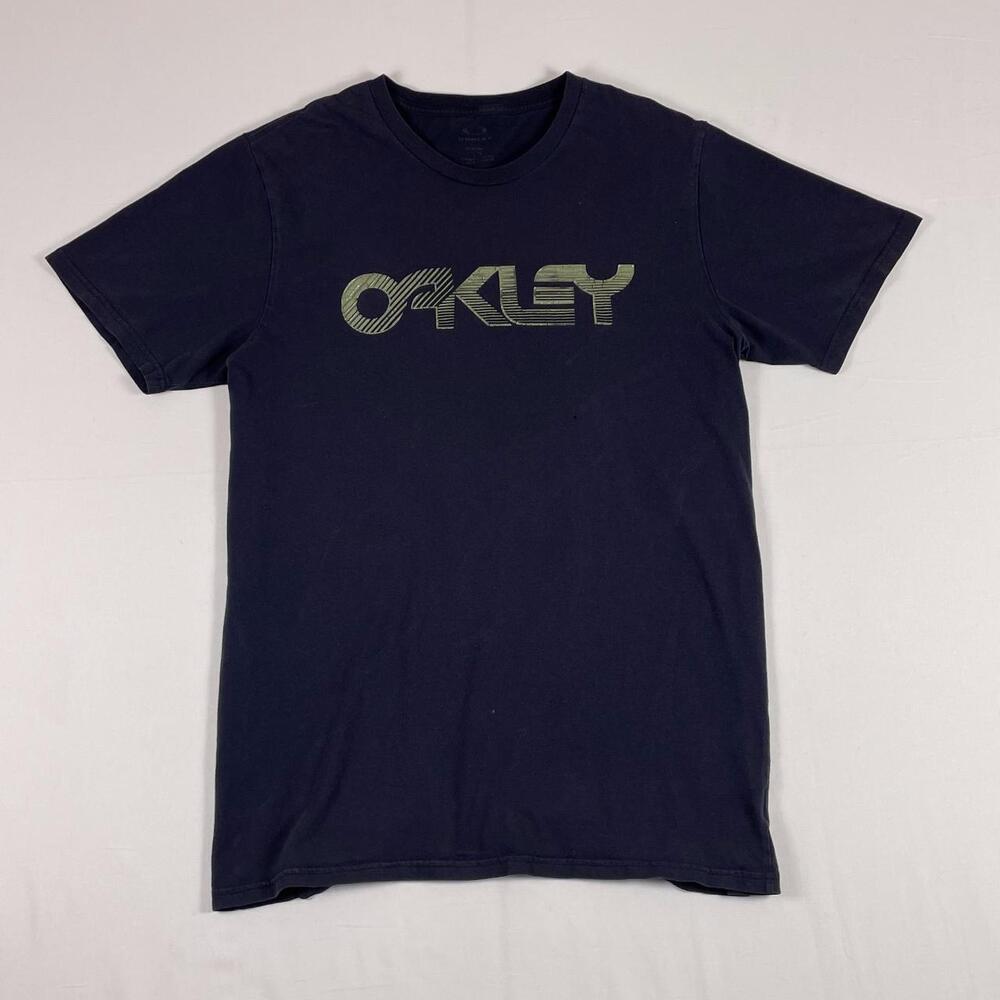 Oakley Black Spellout Tee Logo Skate Surf